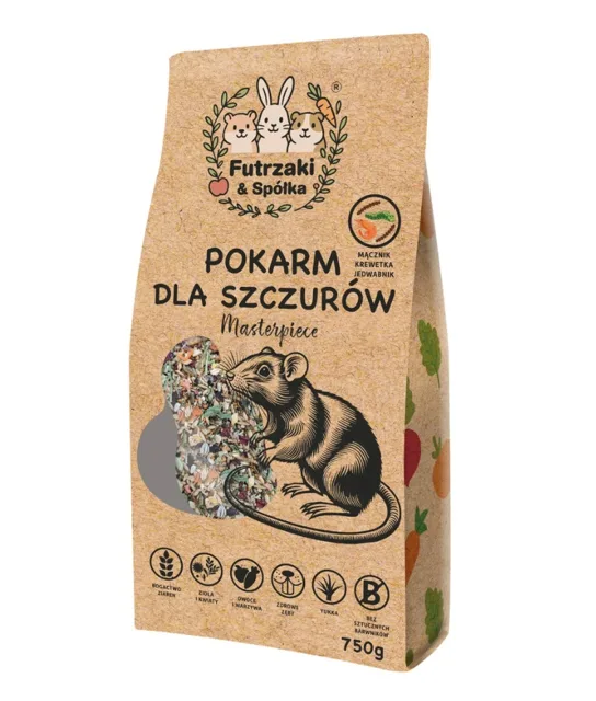 KUCHNIA SZEFA Futrzaki i Spółka krmivo pro potkany 750g