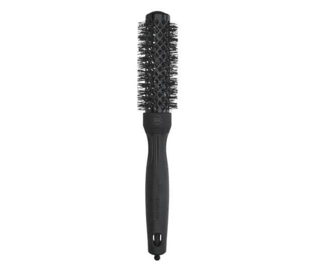 Kulatý foukací kartáč na vlasy Olivia Garden Expert Blowout Shine Black Label - 25 mm + dárek zdarma