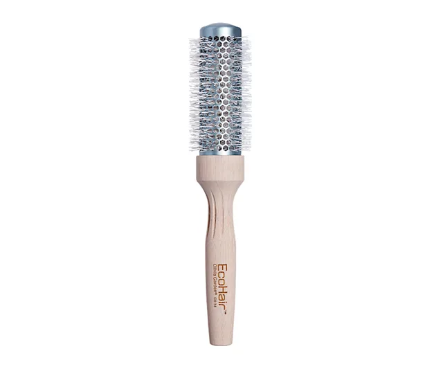 Kulatý foukací kartáč s bambusovou rukojetí Olivia Garden EcoHair Thermal - 34 mm (EH-TH34) + dárek zdarma