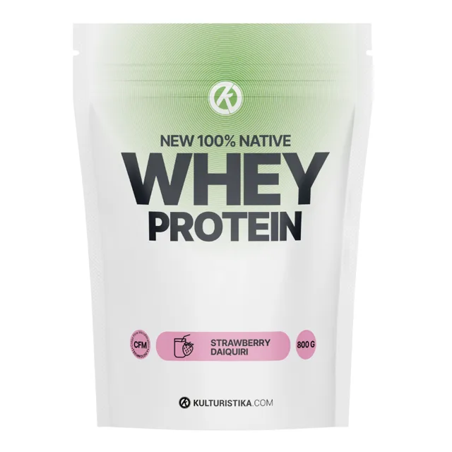 Kulturistika.com New 100% Whey Protein 800g - jahodové daiquiri