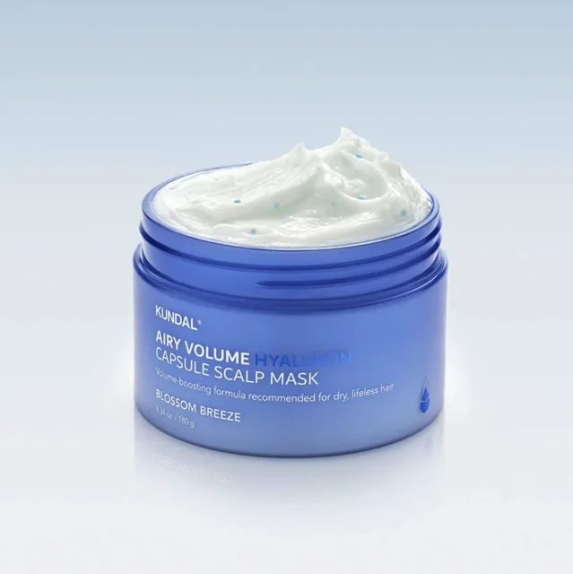 KUNDAL - Airy Volume Hyaluron Capsule Scalp Mask BLOSSOM BREEZE - Hyaluronová maska na pokožku hlavy pro objem - 180 ml