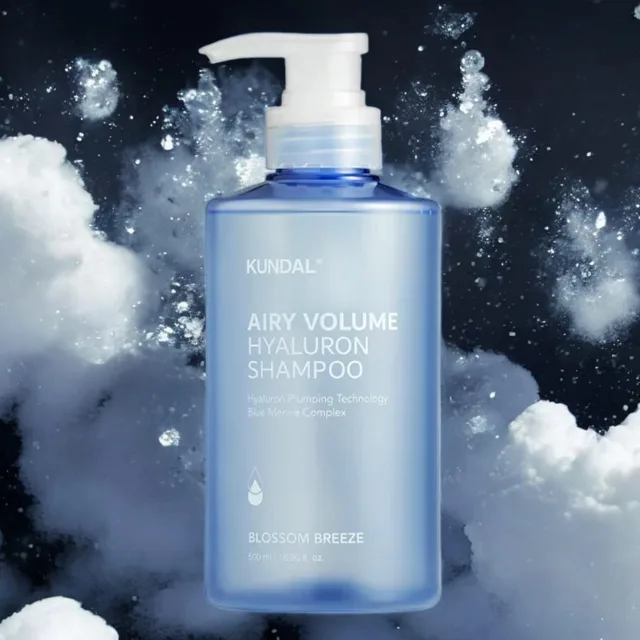 Kundal Airy Volume Hyaluron Shampoo - Hydratační objemový šampon s vůní BLOSSOM BREEZE - 500 ml