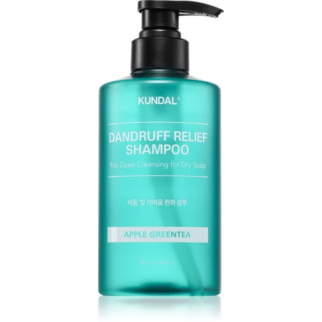 KUNDAL Dandruff Relief Shampoo Apple Green Tea šampon proti lupům a svědění pro suchou pokožku 500 ml
