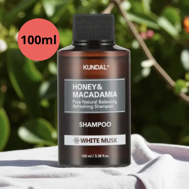 Kundal Honey&Macadamia Shampoo - Přírodní šampon na suché a poškozené vlasy s vůní WHITE MUSK - 100 ml