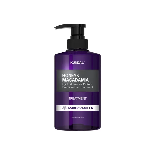 KUNDAL Hydrointenzivní proteinová kúra na vlasy Honey & Macadamia Amber Vanilla (Treatment) 500 ml