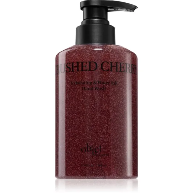 KUNDAL Objet Exfoliating & Waterfull Hand Wash exfoliační tekuté mýdlo na ruce s vůní Crushed Cherry 380 ml