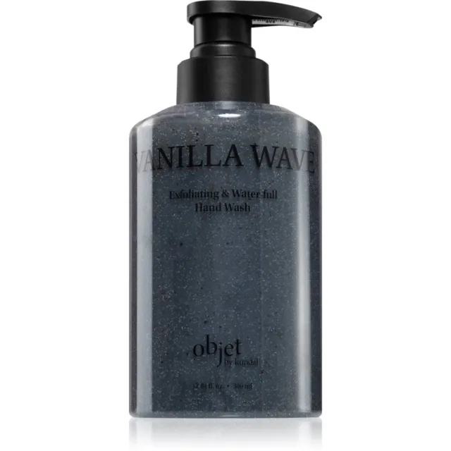 KUNDAL Objet Exfoliating & Waterfull Hand Wash pečující tekuté mýdlo na ruce s exfoliačním účinkem s vůní Vanilla Wave 380 ml