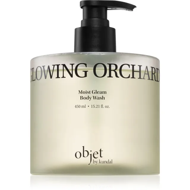 KUNDAL Objet Moist Gleam Body Wash parfémovaný sprchový gel pro intenzivní hydrataci s vůní Glowing Orchard 450 ml