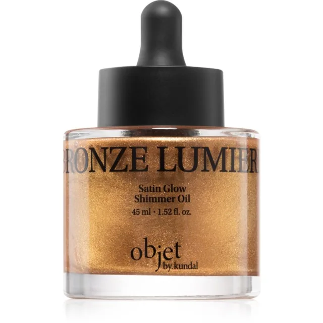 KUNDAL Objet Satin Glow Shimmer Oil třpytivý olej s hydratačním účinkem odstín Bronze Lumier 45 ml