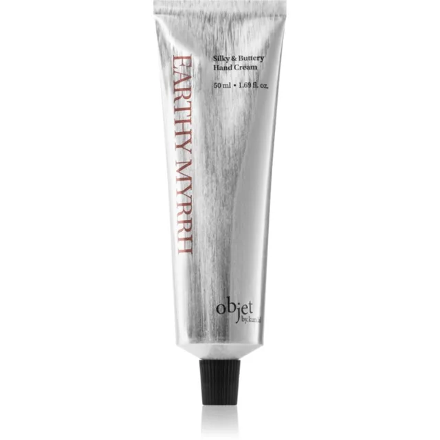 KUNDAL Objet Silky & Buttery Hand Cream pečující krém na ruce pro výživu a hydrataci s vůní Earthy Myrrh 50 ml