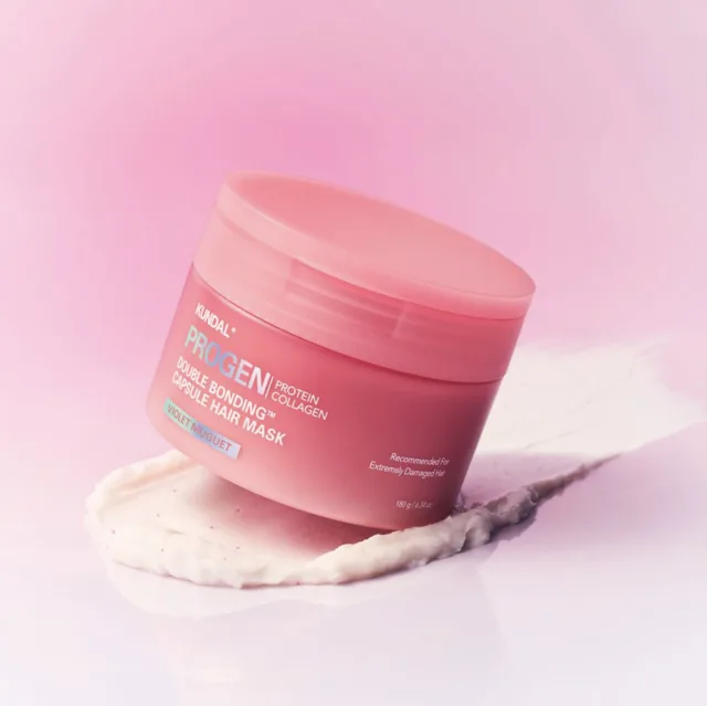 KUNDAL - Progen Double Bonding Capsule Hair Mask VIOLET MUGUET - Obnovující maska na vlasy - 180 ml