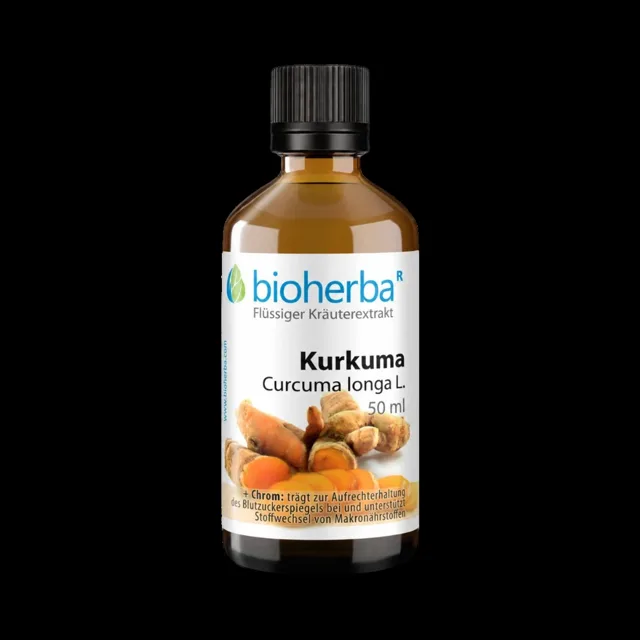 Kurkuma kapky – tinktura – 50 ml – Bioherba