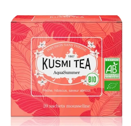Kusmi Tea Aqua Summer BIO 20 mušelínových sáčků 40 g