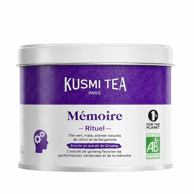 Kusmi Tea Organic Ritual Memory sypaný čaj v plechovce 100 g