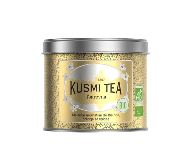 Kusmi Tea Vánoční čaj Tsarevna BIO v plechovce 100 g