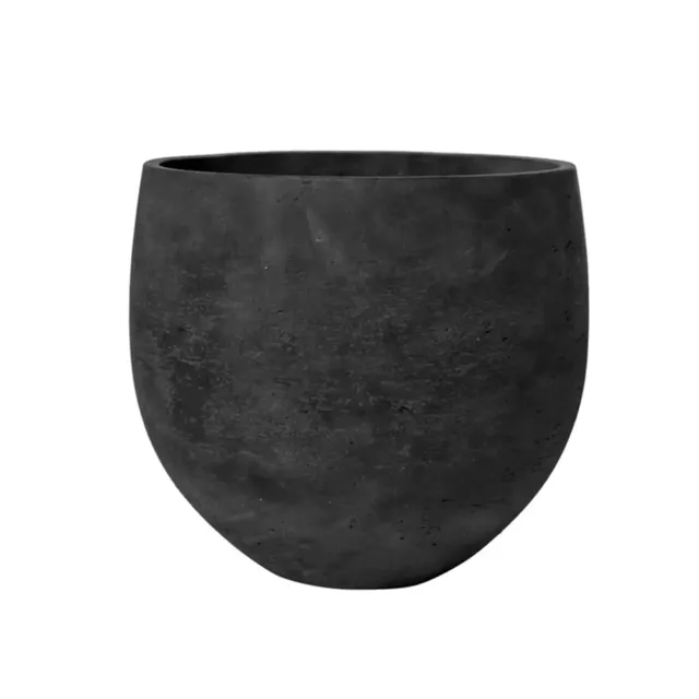 Květináč Orb black washed 15 cm