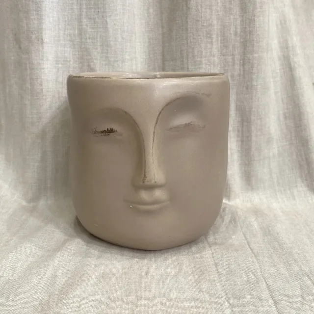 Květináč tvářička Bela beige 6 cm