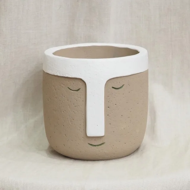 Květináč tvářička Moai 13 cm