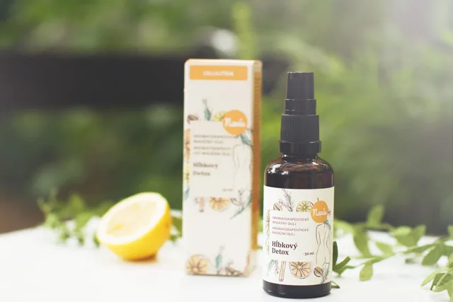 Kvítok anticelulitidní Masážní Olej - Hloubkový Detox, 50 ml