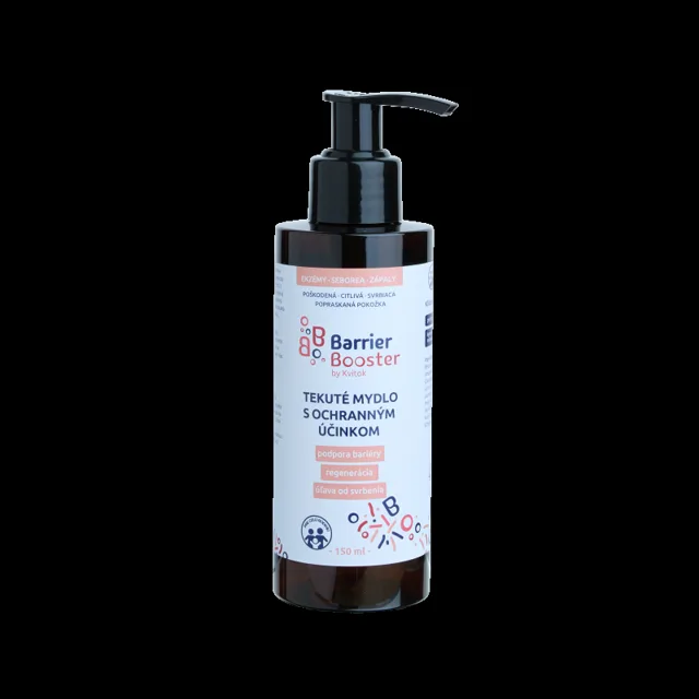 Kvitok Barrier Booster Tekuté mýdlo s ochranným účinkem (150 ml) - s jemnou vůní vanilky