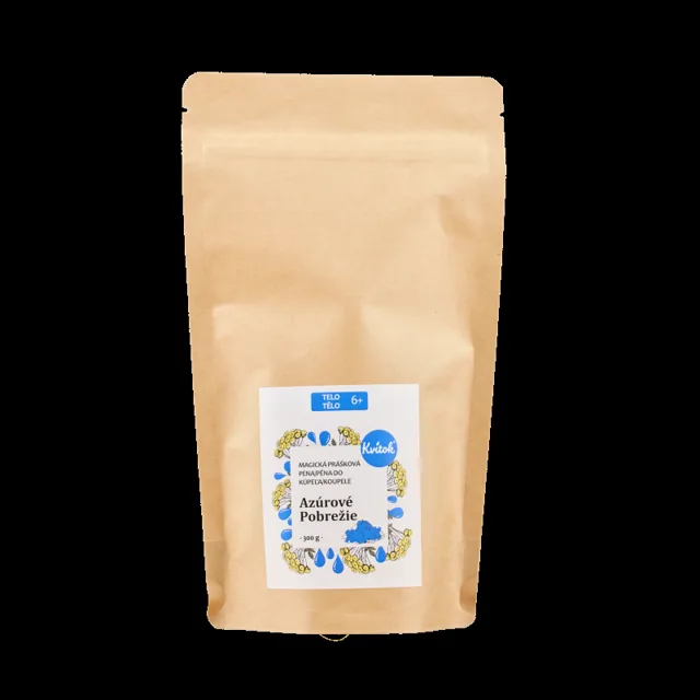 Kvitok Magická pěna do koupele Azurové pobřeží 300 g - krásně pění