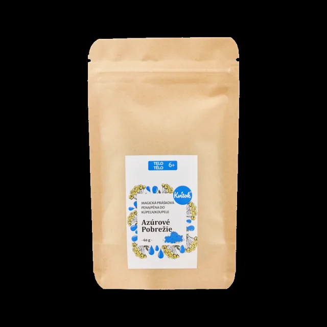 Kvitok Magická pěna do koupele Azurové pobřeží 60 g - krásně pění