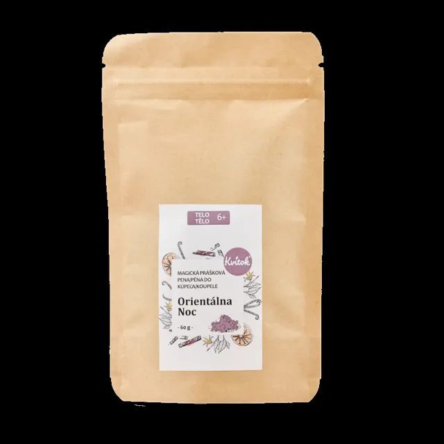 Kvitok Magická pěna do koupele Orientální noc 60 g - krásně pění