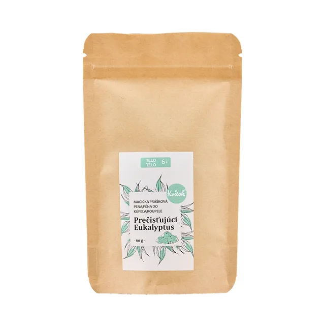 KVITOK Magická pěna do koupele pročišťující eukalyptus 60 g