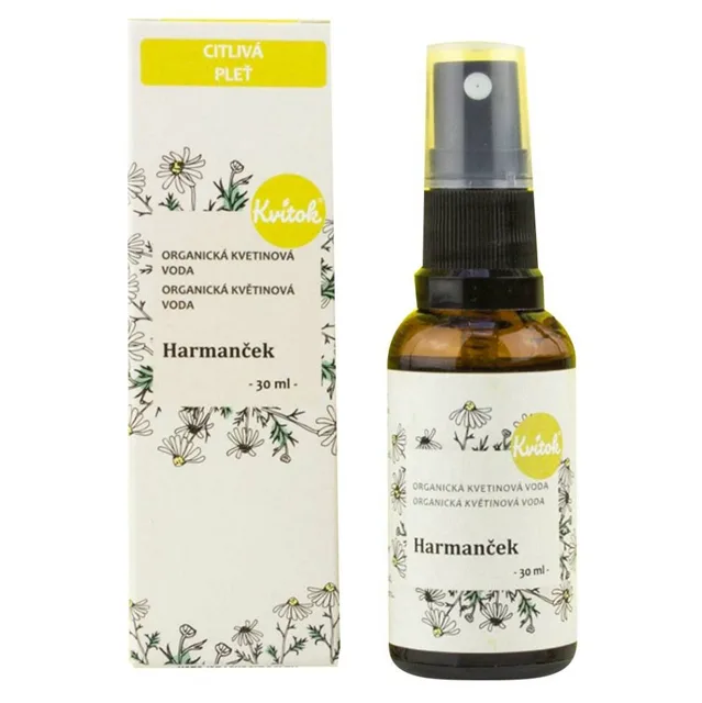 KVITOK  Organická květinová voda Heřmánek 30 ml