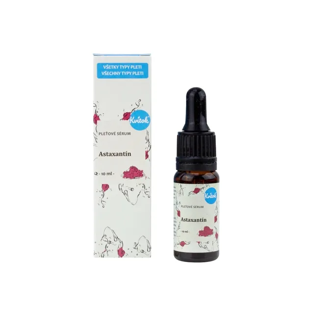 Kvitok Pleťové sérum na pigmentové skvrny Astaxanthin 10 ml