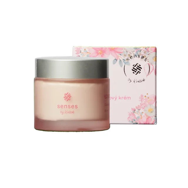 Kvitok Senses Šlehaný tělový krém Lovely (60 ml) - s vůní růže, vanilky a citrusů