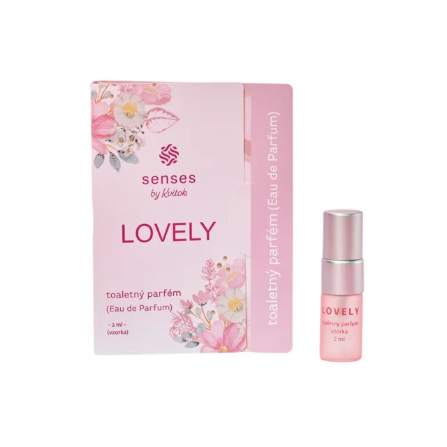 Kvitok Senses Toaletní parfém Lovely - vzorek (2 ml) - s vůní růže, vanilky a citrusů