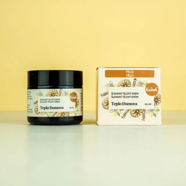 Kvitok – Šlehaný tělový krém Teplo domova 60 ml