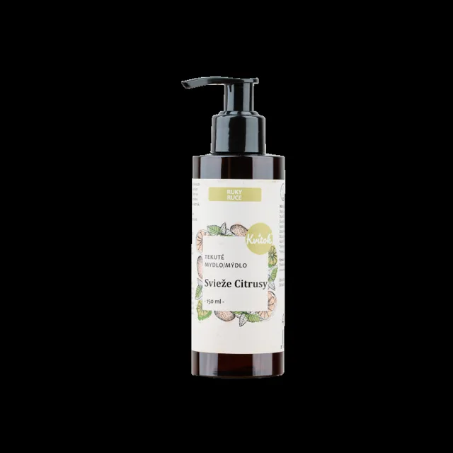 Kvitok Tekuté mýdlo Svěží citrusy (150 ml) - s mandlovým olejem