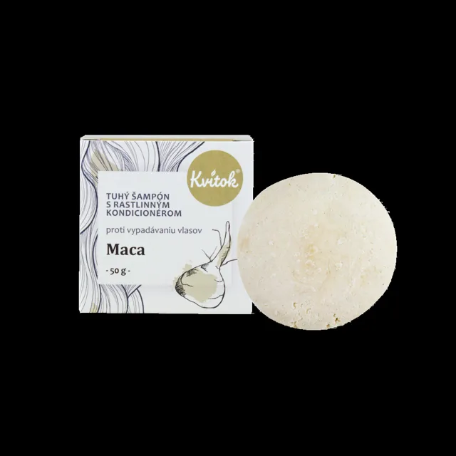 Kvitok Tuhý šampon s kondicionérem Maca 50 g