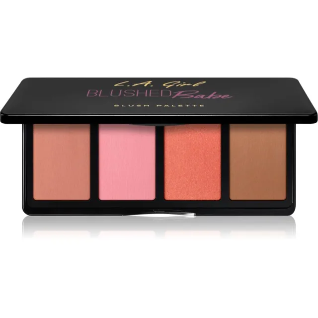 L.A. Girl Cosmetics Fanatic paleta tvářenek odstín Blushed Babe 4x4 g