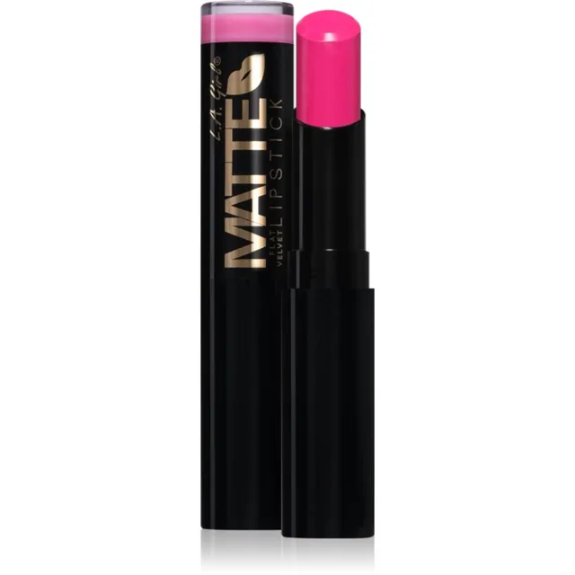 L.A. Girl Cosmetics Matte Flat Velvet sametová rtěnka s matným efektem odstín 816 Electric 3 g