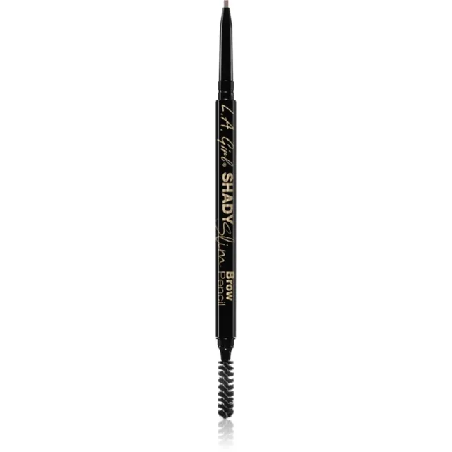 L.A. Girl Cosmetics Shady Slim automatická tužka na obočí s kartáčkem odstín Medium Brown 0.08 g