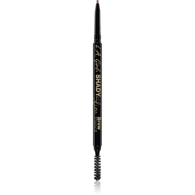 L.A. Girl Cosmetics Shady Slim automatická tužka na obočí s kartáčkem odstín Warm Brown 0.08 g