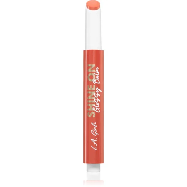 L.A. Girl Cosmetics Shine On lesklý balzám na rty s hydratačním účinkem odstín Peach Bellini 2 g
