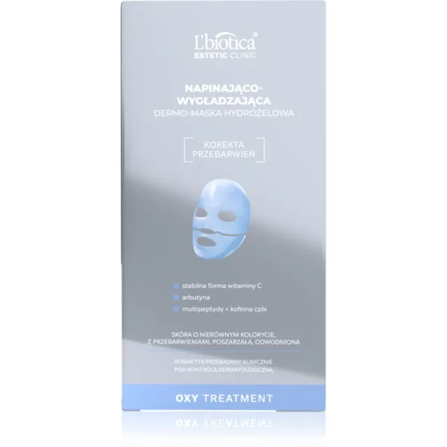 L’biotica Estetic Clinic Oxy Treatment intenzivní hydrogelová maska pro zpevnění pleti 1 ks