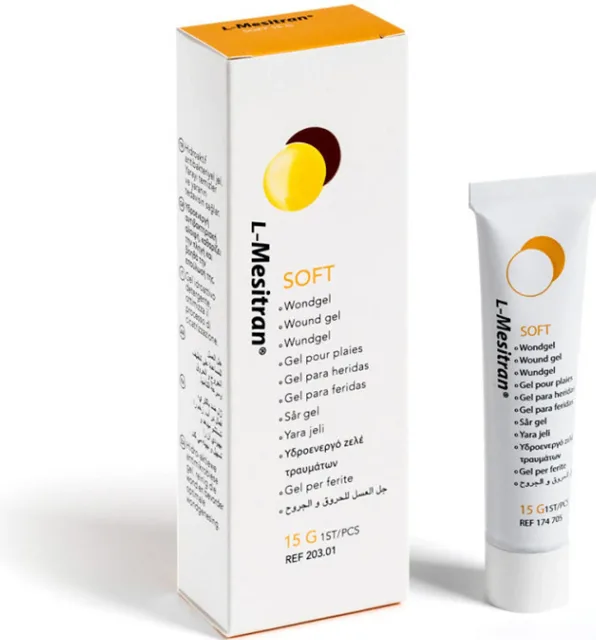 L-Mesitran Soft HYDROAKTIVNÍ KRYTÍ GELOVÉ ANTIMIKROBIÁLNÍ GEL PRO HOJENÍ RAN,TUBA 15 G