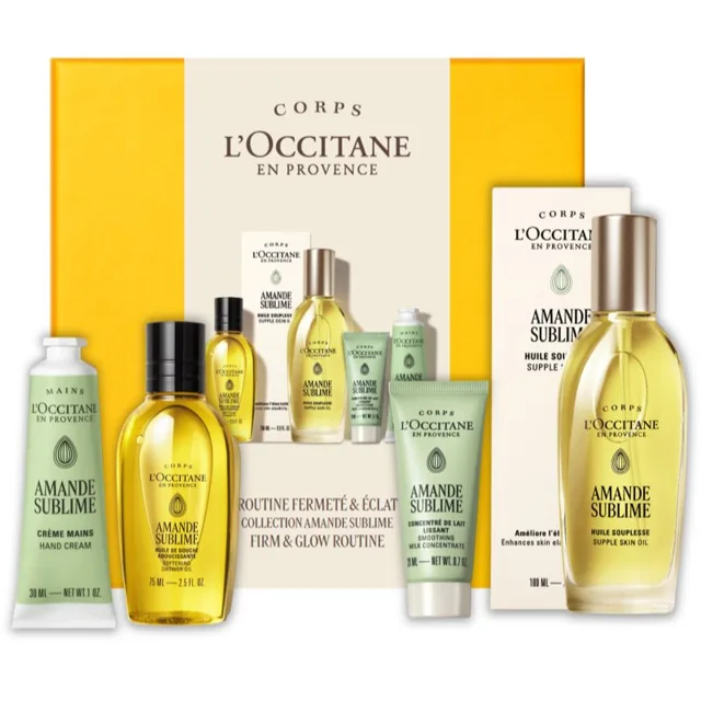 L’Occitane Amande Sublime Firm & Glow Routine dárková sada