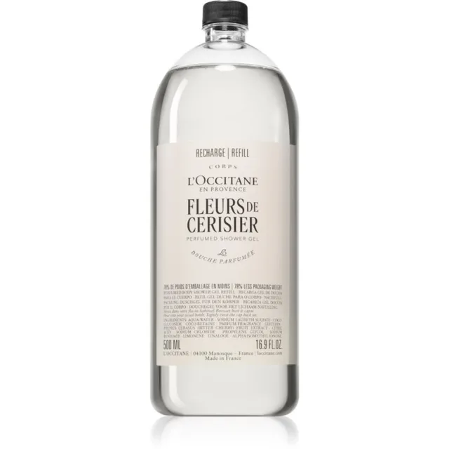 L’Occitane Fleurs de Cerisier sprchový gel náhradní náplň 500 ml
