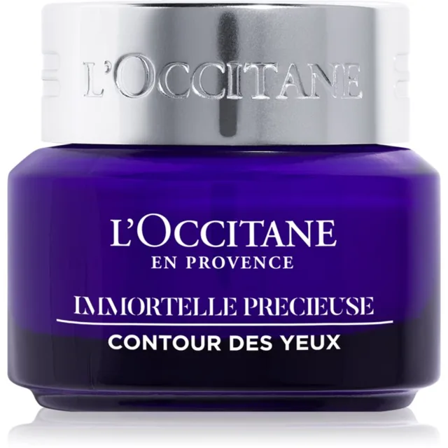 L’Occitane Immortelle Precious oční balzám proti vráskám, otokům a tmavým kruhům 15 ml