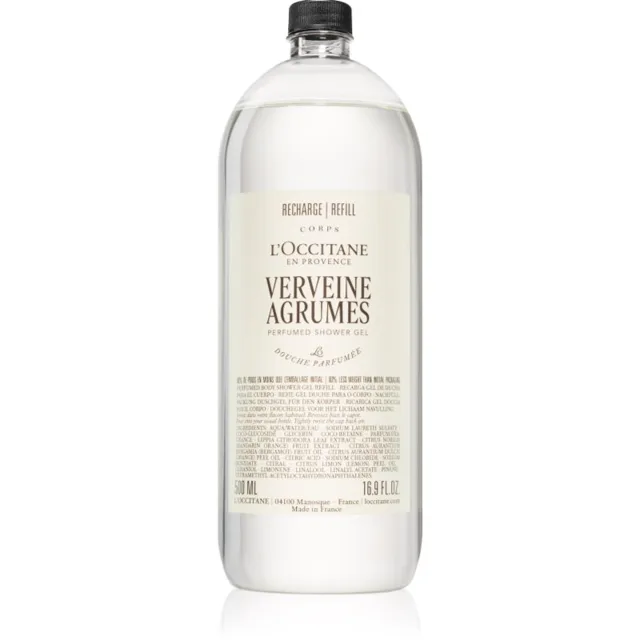 L’Occitane Verveine Agrumes Shower Gel sprchový gel náhradní náplň 500 ml
