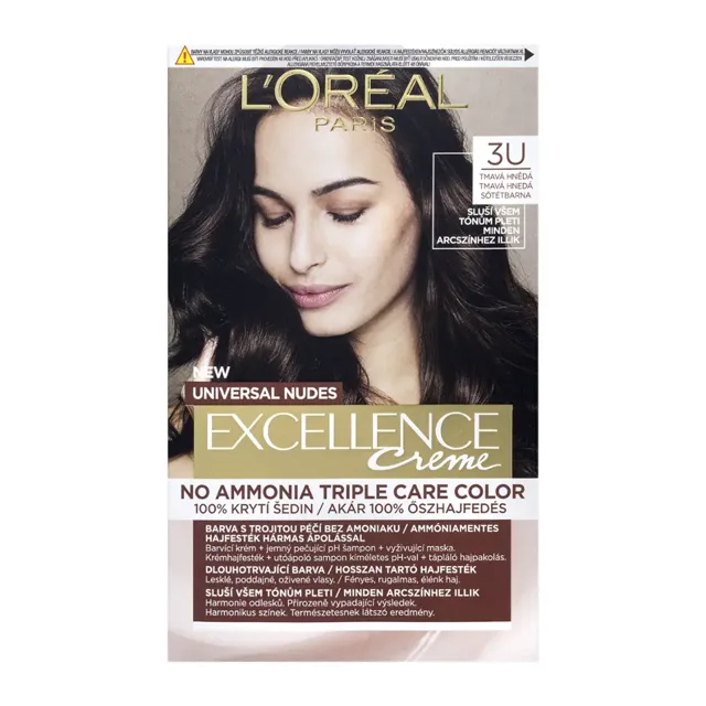 L'Oréal Barva na vlasy Excellence Nudes 3 U Tmavá hnědá