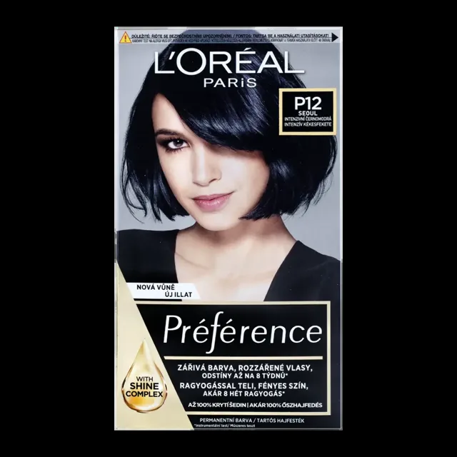 L'Oréal Barva na vlasy Préférence P12 Seoul intenzivní černomodrá