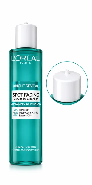 L'Oréal Bright Reveal Čisticí gel proti nedokonalostem 150 ml (poškozený aplikátor)