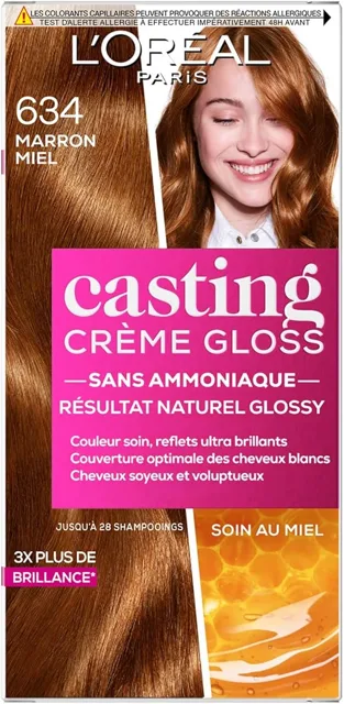 L'Oréal L'Oreal Casting CREME GLOSS  Nº 634 Středně hnědá